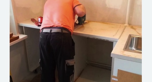 Сборка кухонного гарнитура. Советская Гавань